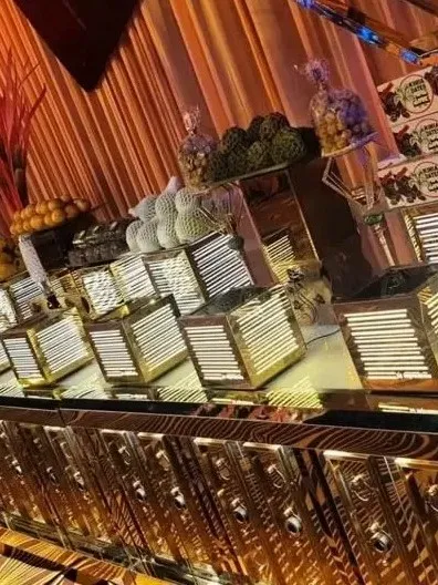 Premium elite counter setup for wedding event